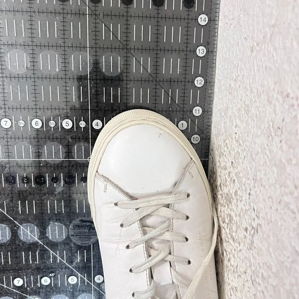 Alexander Laude Women Size EU 41 US 10 White Leather Lace Up Casual Shoes
